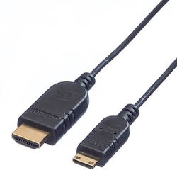 Roline Кабел 11.04.5630 от HDMI M към HDMI Mini M 1.2m черен