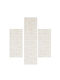 Klonaras Σετ Μοντέρνα Χαλιά Κρεβατοκάμαρας Cream KL472590 3τμχ