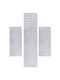 Klonaras Σετ Μοντέρνα Χαλιά Κρεβατοκάμαρας Light Grey KL472617 3τμχ
