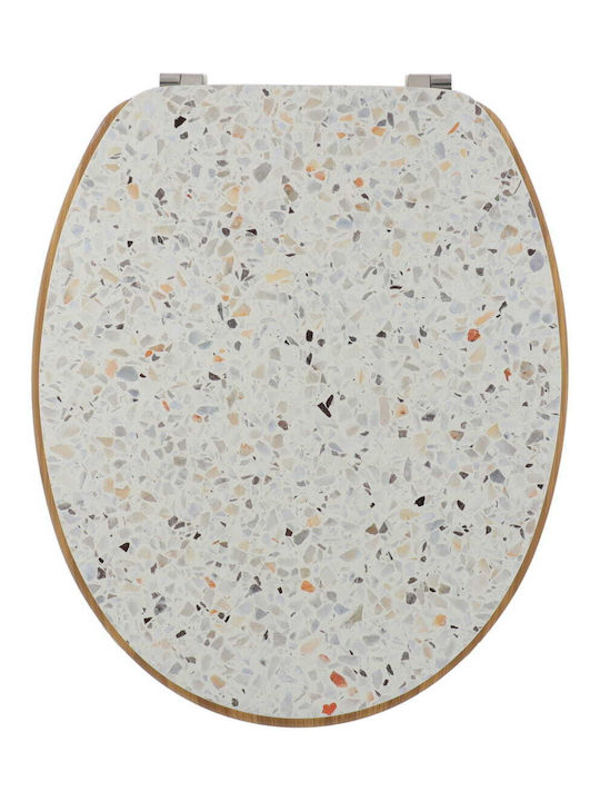 Eurocasa Toilettenbrille Hölzernes 47x37.5cm Mehrfarbig