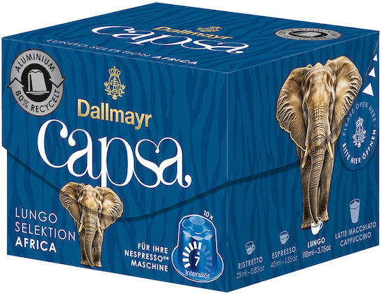 Dallmayr Κάψουλες Espresso Συμβατές με Μηχανή Nespresso 10caps
