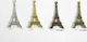 Turn Eiffel din metal, finisaj cupru antic, 1 buc