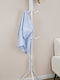 Bizzotto Metallic Coat Rack White 42x42x172cm