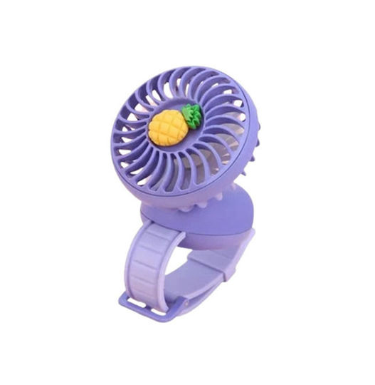 Hoomei Handgeführter USB Ventilator 3W Lila HM-8484