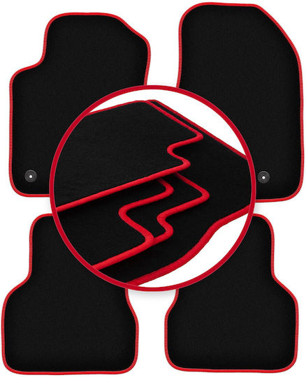 Carlux-rote Fußmatten Alfa Romeo Giulietta Hatchback 2010-2020