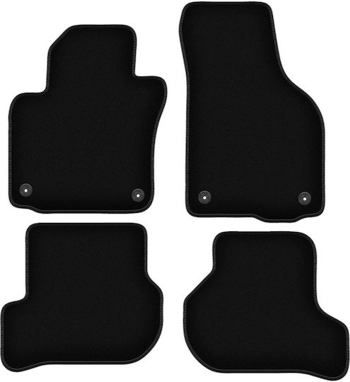 Basic Black Velvet Floor Mats Skoda Yeti Crossover 2009-2017