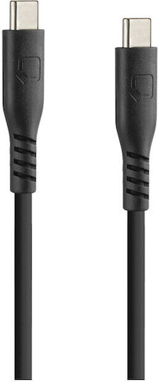 Lampa USB 2.0 Cable USB-C male - USB-C 60W PD Μαύρο 1.5m L9179.1