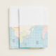 Beauty Home Set Christening Oilcloths Map White...