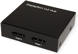 Roline Splitter 14.99.3590 From 1x Displayport Female To 2x Displayport Female 4k2k@30hz Black Roline Splitter 14.99.3590 From 1x Displayport Female To 2x Displayport Female 4k2k@30hz Black