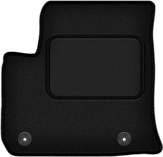 Black Driver Car Mat Peugeot E-208 II Hatchback 2019