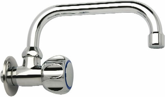 Wall-Mounted Swivel Faucet Paini Arno Code 14567 Chrome