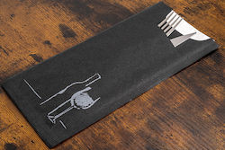 Suport din hârtie pentru tacâmuri Venetian Black Wine, buzunar 11x25cm, set de 1000 bucăți, 32-v1147 Paperq Suport din hârtie pentru tacâmuri Venetian Black Wine, buzunar 11x25cm, set de 1000 bucăți, 32-v1147 Paperq