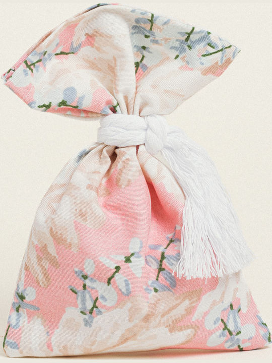 Beauty Home Fabric Pouch for Gift Orange 14x22cm.