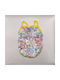 Bonnie Medium Yellow Dog Tank Top with Multicolored Flowers
