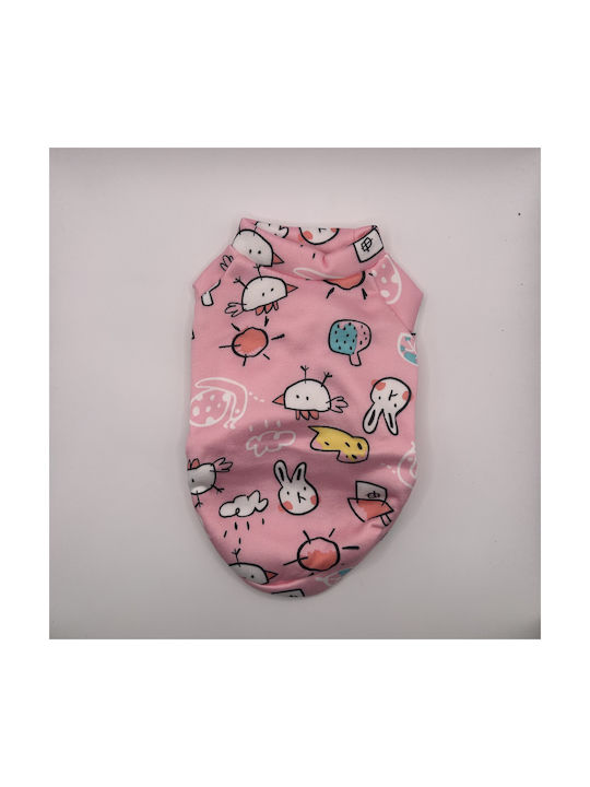Bonnie Small Pink Dog Shirt with Cute Animal Design