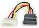 Power Cable Roline 11.03.1061 From Molex 4-Pin M To Sata 15-Pin M 0.1m