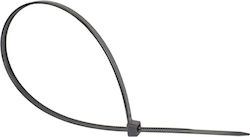 Alcasa Πλαστικά Δεματικά Καλωδίων 250mmx4.8mm σε Μαύρο χρώμα (100τμχ) KAB-25S48