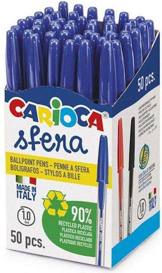 Carioca Στυλό Sfera Μπλε 1.0mm 50τμχ