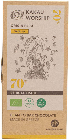Kakau Worship Organic Chocolate Coconut 75gr
