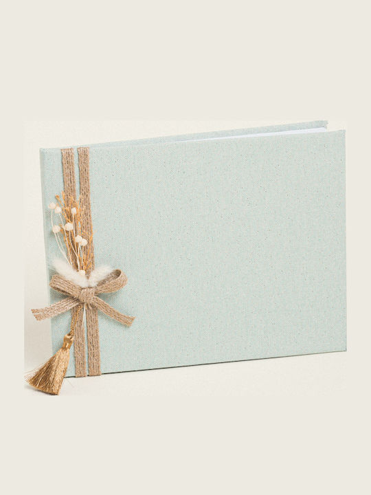 Beauty Home Wish Book with Golden Wreath and Dried Flowers Standing Beauty Home