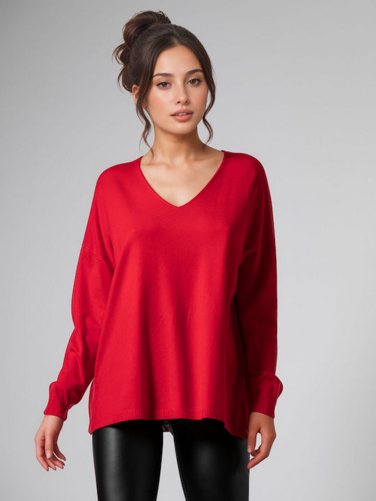 Noobass Women's Sweater Red