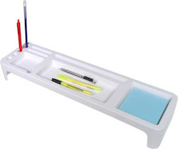 Bază Organizatoare pentru Articole de Birou Alb 53x15x5,5cm