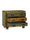 Sideboard made of Solid Wood with Drawers Brown 80x30x65cm