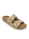 Women's Flat Sandals in Brown Color