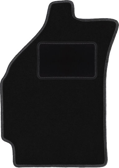 Black Driver Mat Chevrolet Matiz Hatchback 2004-2009