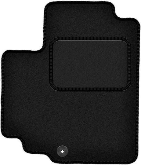 Schwarze Fahrermatte Nissan Pixo Hatchback 2008-2013
