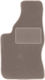 Beige Driver Mat Audi V8 Sedan 1988-1993