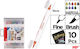 Madrid Papel Drawing Markers 5mm Double Tip Set 12pcs