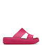 Getaway Groove Flip Flops In Sandal Style With Platform In Fuchsia Colour