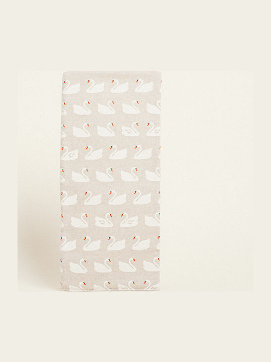 Beauty Home Fabric Swan Easter Candle Case Beig...