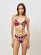 Set Bikini Floral Κόκκινο