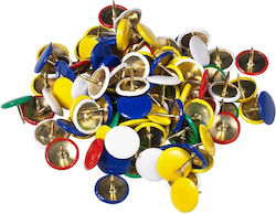 Alco 151 Push Pins 100pcs Assorted Colors Alco 151 Push Pins 100pcs Assorted Colors