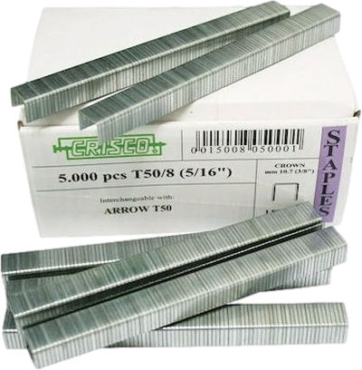 Crisco T50/6 Συνδετήρες T50/6 6mm Συσκ 5000τεμ