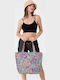 Miami Beach Stoff Strandtasche Mehrfarbig