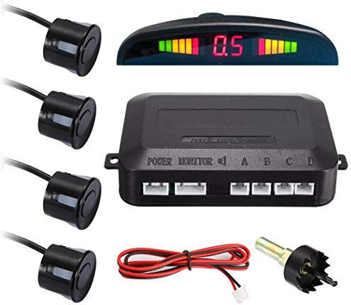 ACP Car Parking System Back with Screen / Buzzer and 4 Sensors 24mm in Black Color