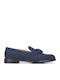Wildleder Herren Mokassins in Blau Farbe
