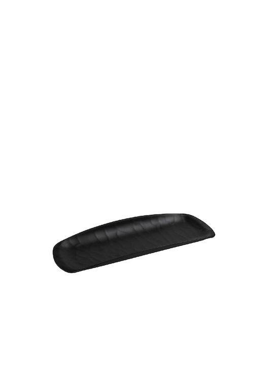 Espiel Wavy Matte Platou de Servire Dreptunghiular Melamină Neagră 21x8.5buc 1buc Espiel Wavy Matte Platou de Servire Dreptunghiular Melamină Neagră 21x8.5buc 1buc