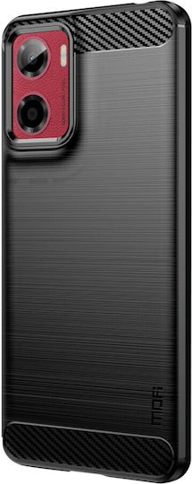 Mofi Brushed Carbon Back Cover Σιλικόνης Μαύρο (Motorola Moto E15, Motorola G05)