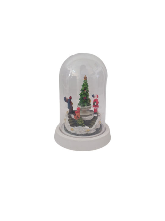 Christmas Illuminated Decorative Jar with Santa Claus
