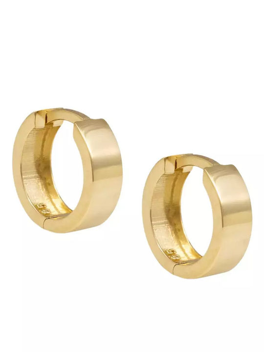 Earrings Hoops made of Gold 14K