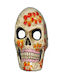 Paper Mache Skeleton Mask Orange