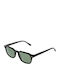 Bulget Men's Sunglasses with Green Plastic Frame and Green Polarized Lens BG9229M D01P