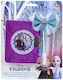 Disney Frozen 2 Notizbuch mit Schloss und Stifthalter Gold