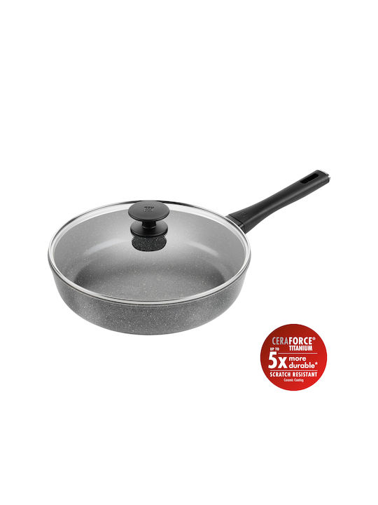 Zwilling J.A. Henckels Plus Σωτέζα από Αλουμίνιο Με Καπάκι με Κεραμική Επίστρωση 28cm
