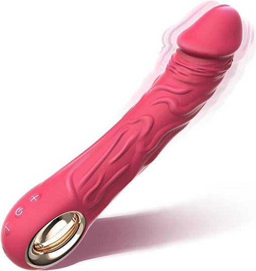 SMD Smd Jumper-o Realistic Vibrator Dildo 22.1cm Realistic Vibrator Rose