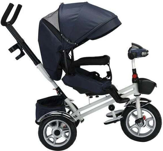 Wandelbares Kinderdreirad mit Elterngriff 4 in 1 für 1-6 Jahre Schwarz